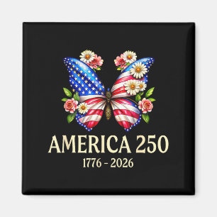 Íman Borboleta patriótica EUA 250º aniversário 1776-202