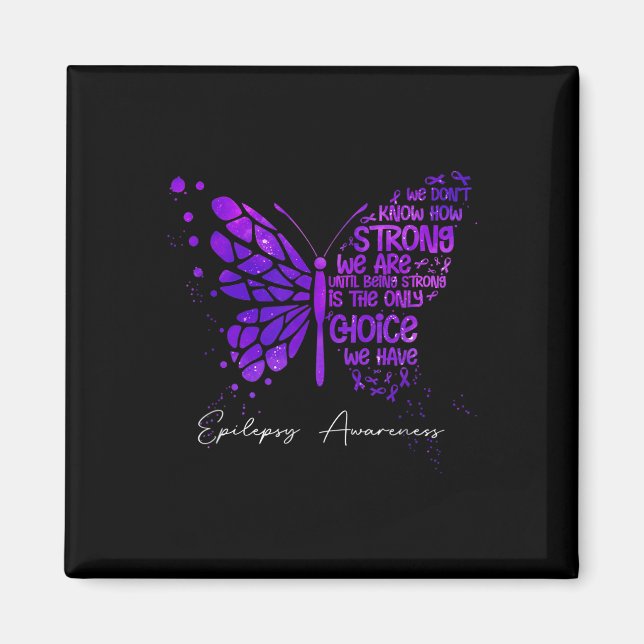 Íman Borboleta Roxo Alavanca Epilepsia (Frente)