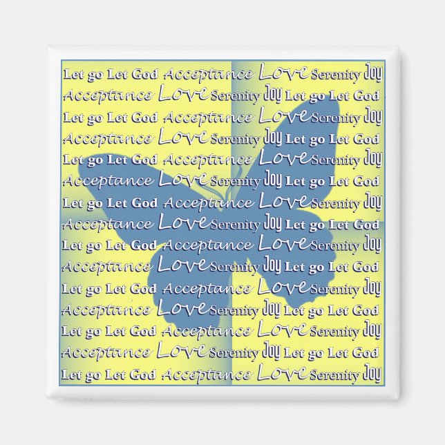 Íman Borboleta Slogan (Frente)