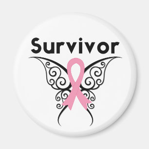 Íman Borboleta tribal do sobrevivente do cancro da mama