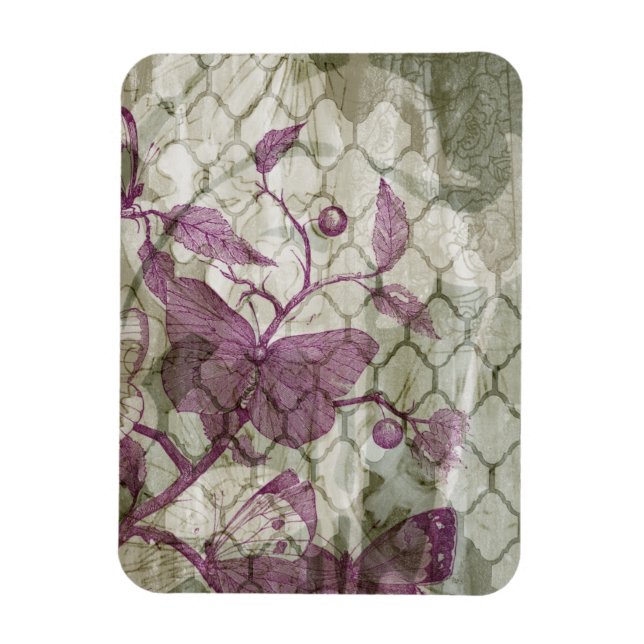 Íman Borboletas árabes III (Vertical)