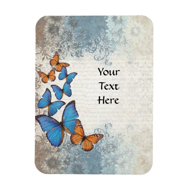 Íman Borboletas azuis (Vertical)