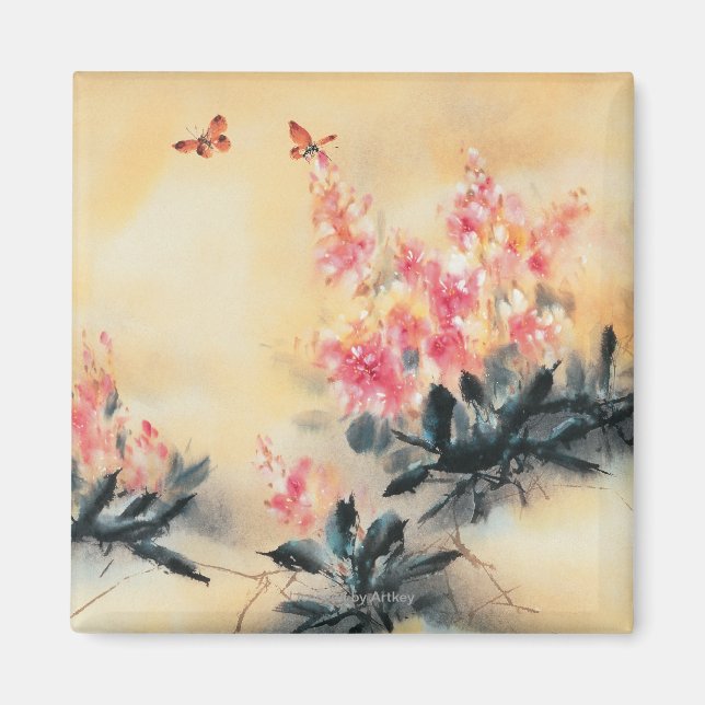 Íman Borboletas na Primavera (Frente)