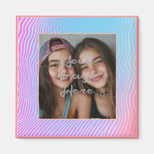 Íman Borda de Foto de Strike de Vaporwave em Pastel em