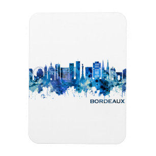 Íman Bordeaux França Skyline Blue