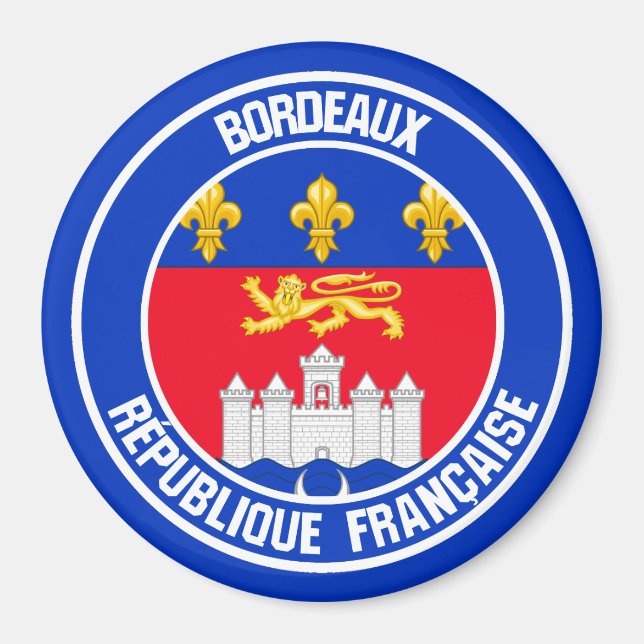 Íman Bordeaux Round Emblem (Frente)