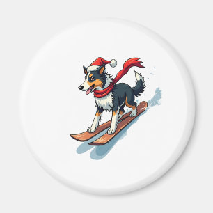 Íman Border Collie Snowboarder