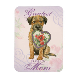 Íman Border Terrier Heart Mãe