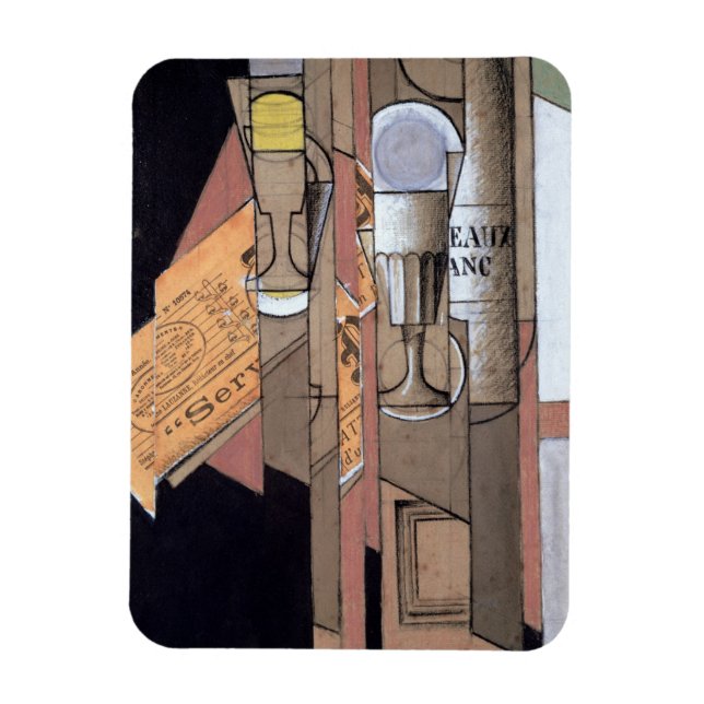 Íman Bordéus brancos, 1913 (guache e lápis no papel) (Vertical)