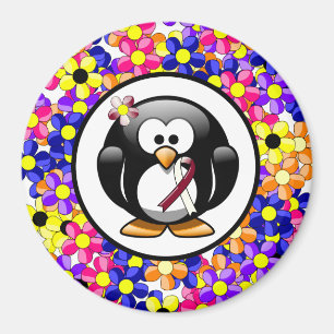 Íman Borgonha e Ivory Ribbon Penguin