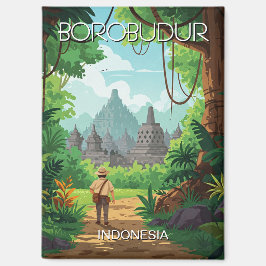 Íman Borobudur Indonesia unesco Vintage Retro viagem