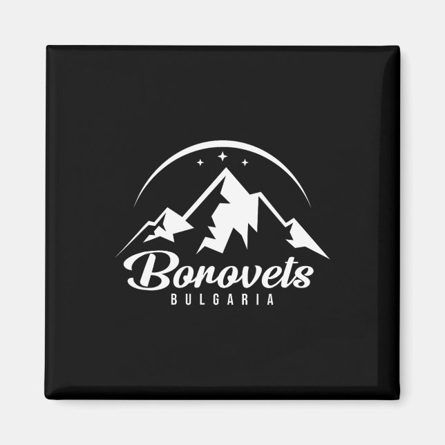 Íman Borovets Bulgária Ski Resort Skiboard Snowboard (Frente)