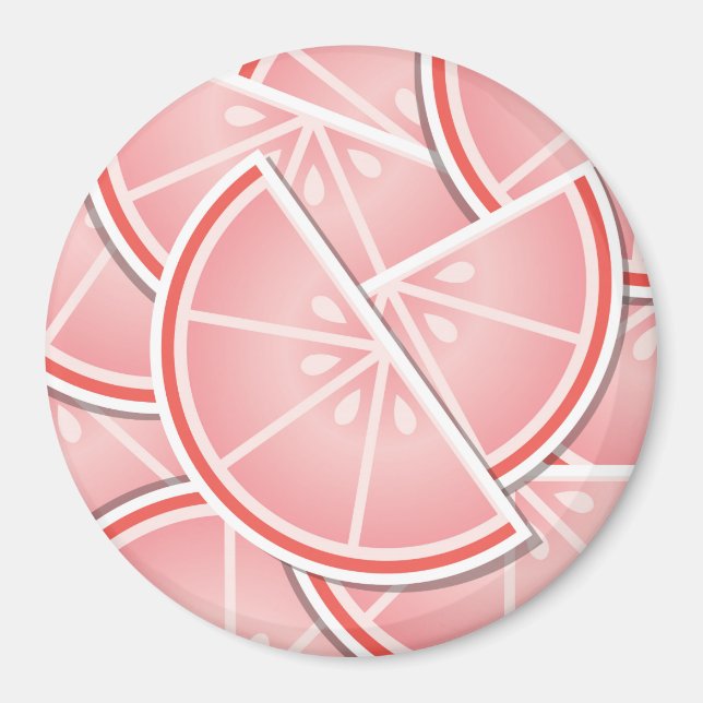 Íman Borras de toranja cor-de-rosa-fungo (Frente)