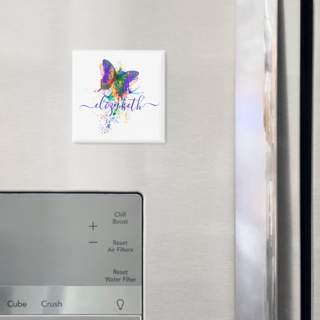 Íman Borrifo de borboleta personalizado (In Situ (Fridge))