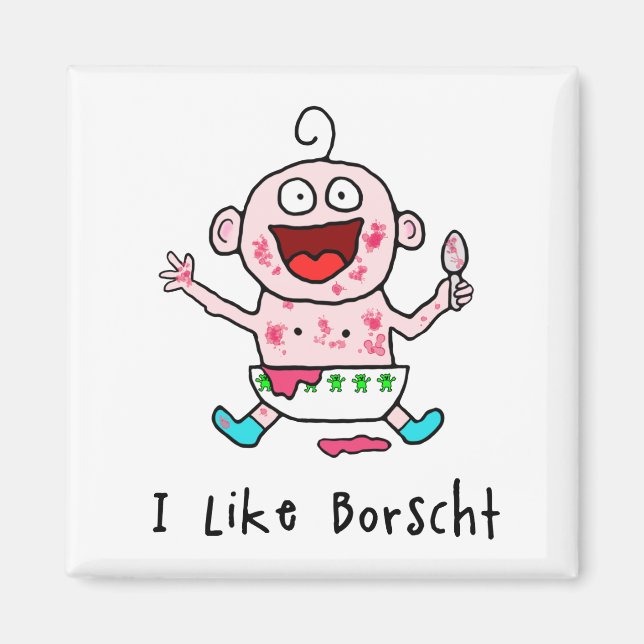 Íman Borscht Baby Magnet (Frente)