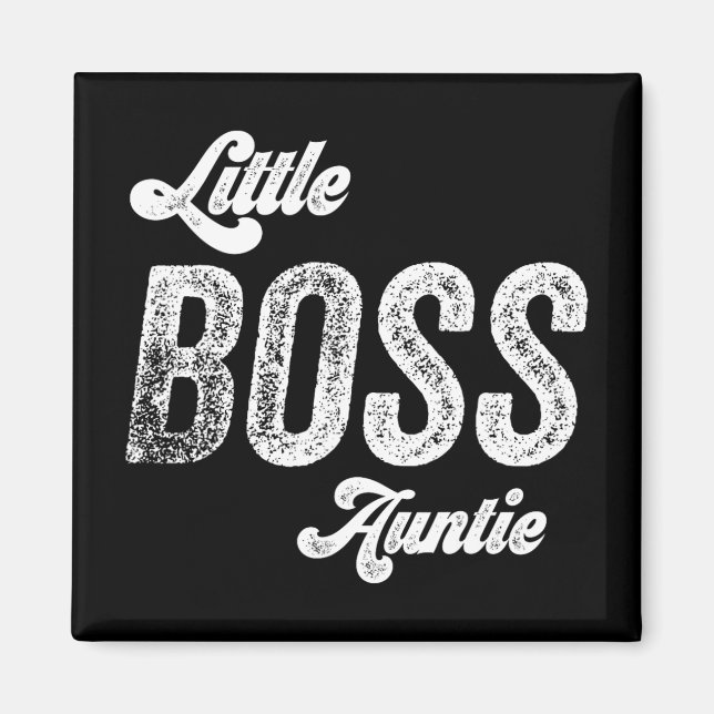 Íman Boss Auntie Baby Dia de as mães (Frente)
