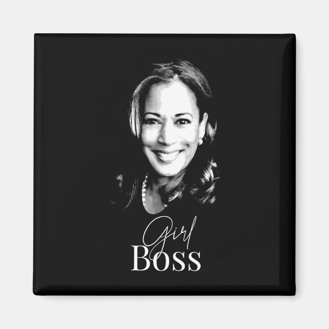 Íman Boss Kamala Harris Para Democratas Liberais (Frente)