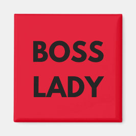 Íman Boss Lady Black Letters