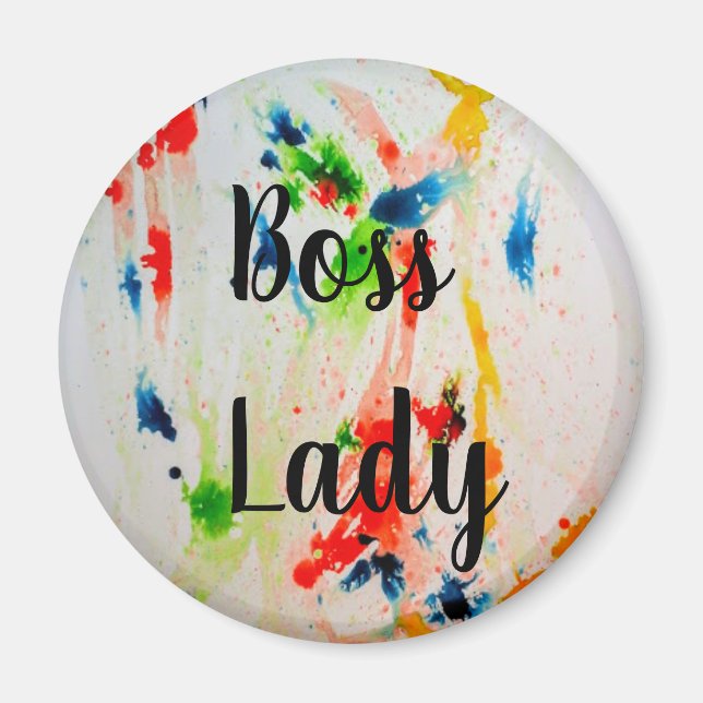 Íman Boss Lady geladeira (Frente)