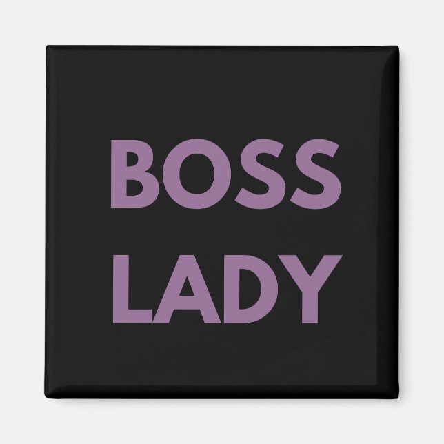 Íman Boss Lady Purple Letters (Frente)
