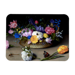 Íman Bosschaert Flower Ainda A Vida Insetos Arte Holand