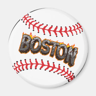 Íman Boston Baseball Magnet