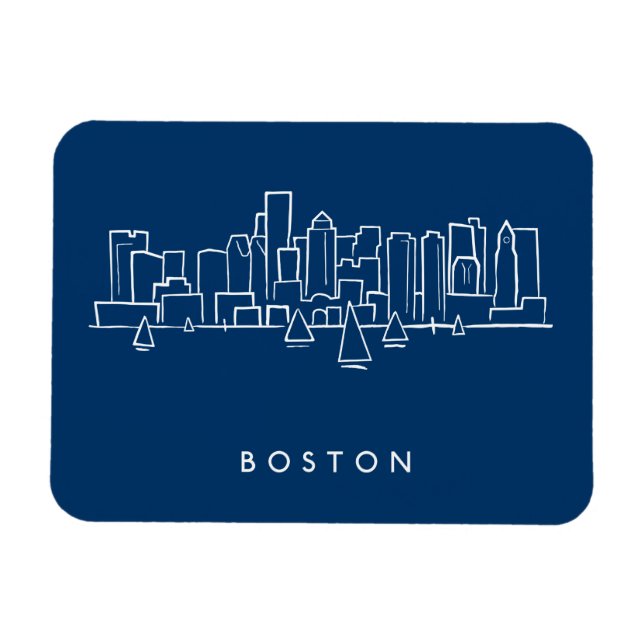 Íman Boston Skyline (Horizontal)