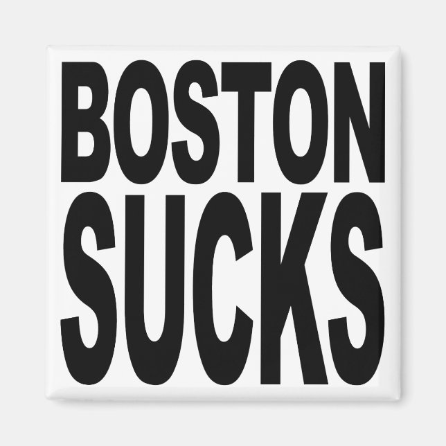 Íman Boston Sucks (Frente)