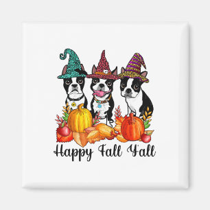 Íman Boston Terrier Dog Fall Ya'll Halloween Cost