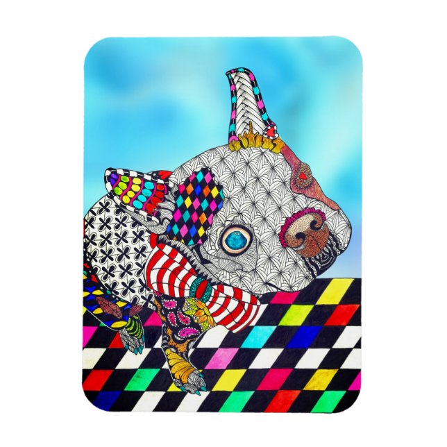 Íman Boston Terrier Magnet 3"x4" (Vertical)