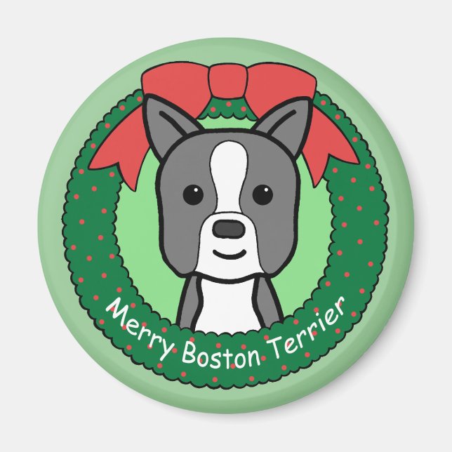 Íman Boston Terrier Natal (Frente)