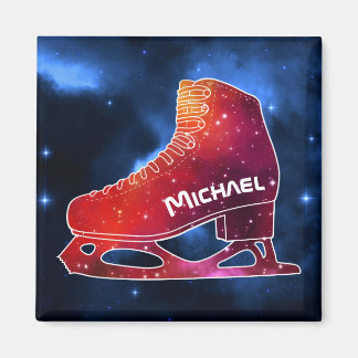 Íman Bota Espacial Personalizada para Patinação no Gelo