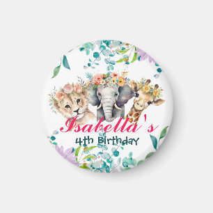Íman Bótamo Floral Bótamo Selva Animais Aniversário Bem