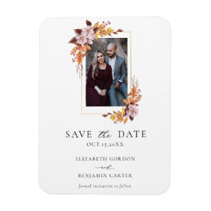 Íman Botânica de Foto Floral do Autumn Fall