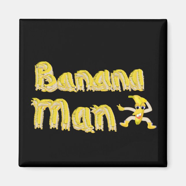 Íman botão Banana Man (Frente)