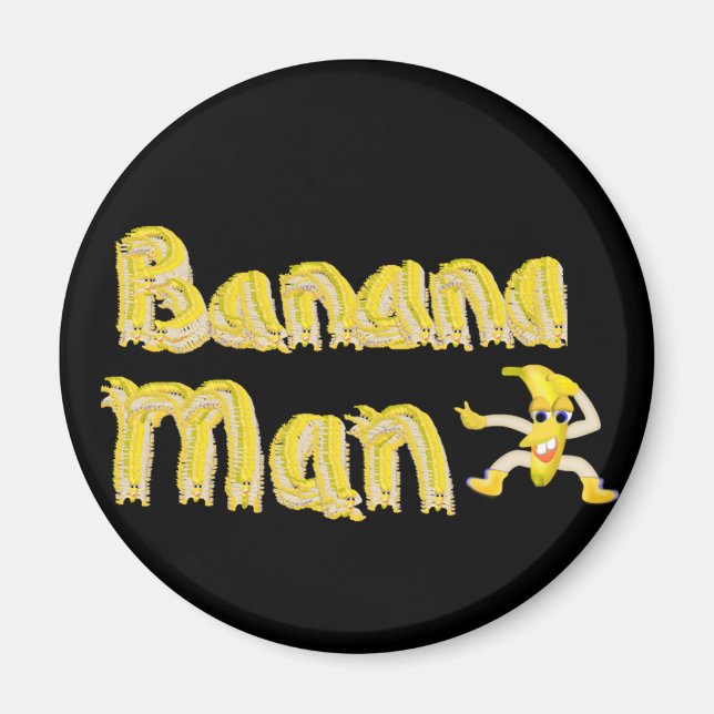 Íman Botão Banana Man (Frente)