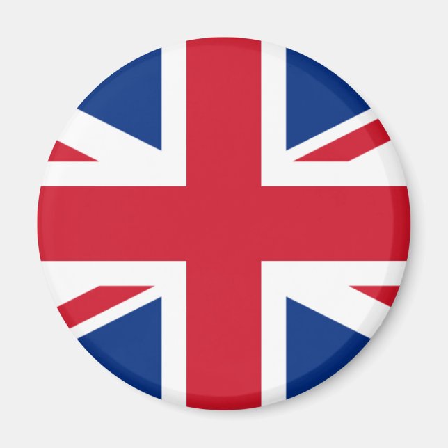 Íman Botão de bandeira britânico (Frente)