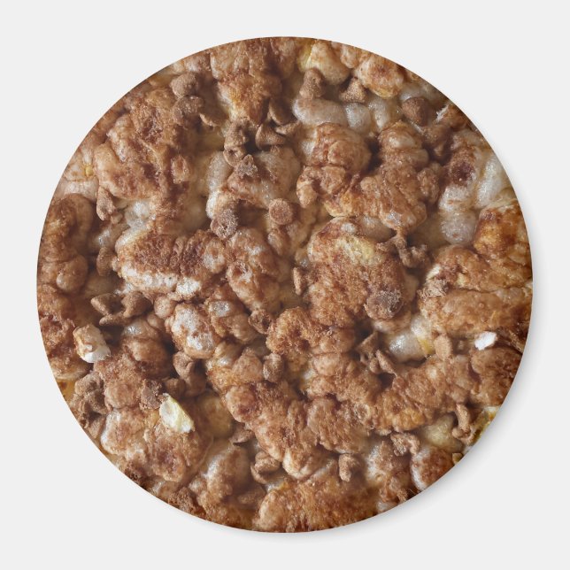 Íman botão de bolo de arroz com chip chocolate (Frente)