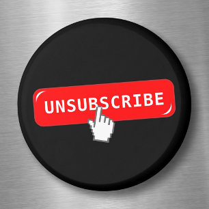 Íman Botão de Cancelar Assinatura Personalizável - Intr