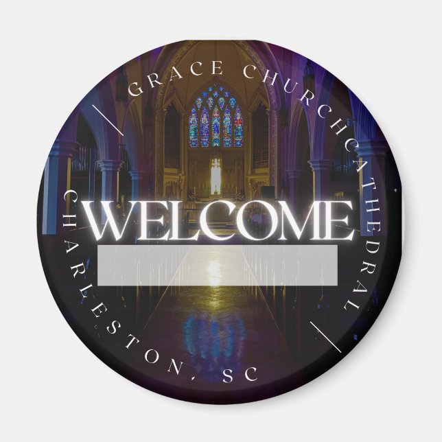 Íman Botão de Fundo Magnético dos Embaixadores GCC (Frente)