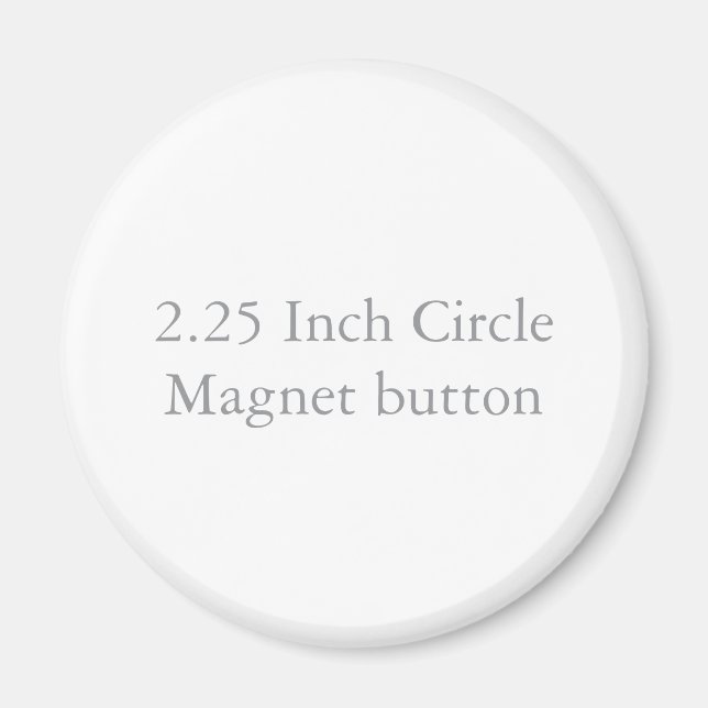 Íman Botão de Ímã de Círculo de 5,72 cm (Frente)