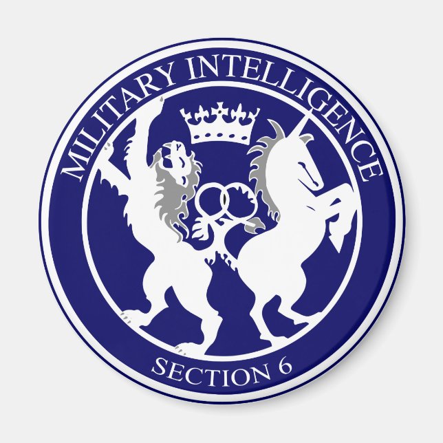 Íman Botão de logotipo MI6 (Frente)