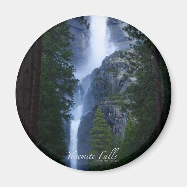 Íman Botão de Quedas Yosemite (Frente)