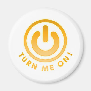 Íman Botão do poder - gire-me sobre