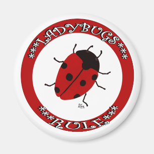 Íman Botão Ladybug
