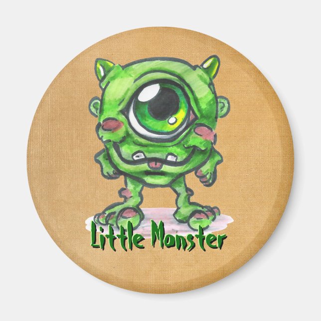 Íman Botão Monstro Pequeno (Frente)