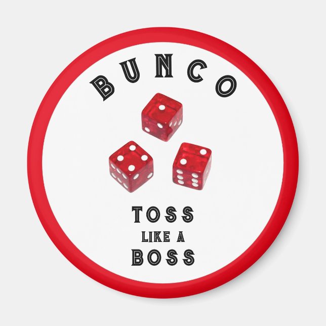 Íman Botão Prêmios Bunco Gift (Frente)