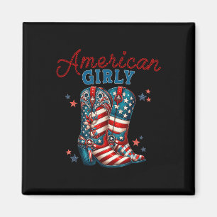 Íman Botas de Cowboy Coquete Americana Feminina 4 de Ju