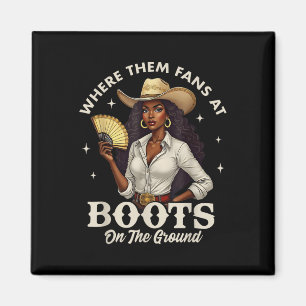 Íman Botas No Chão Juneteenth Cowgirl Onde Estão Eles