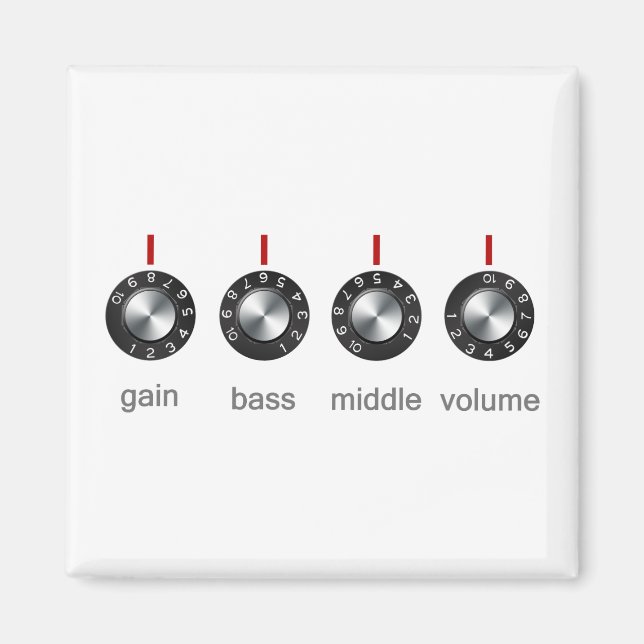 Íman Botões Amp De Violão (Frente)
